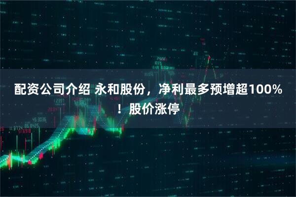 配资公司介绍 永和股份，净利最多预增超100%！股价涨停